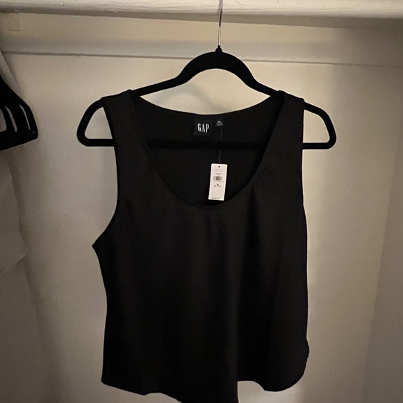 Gap Satin Black tank | Size Petite Medium - Picture 3 of 3